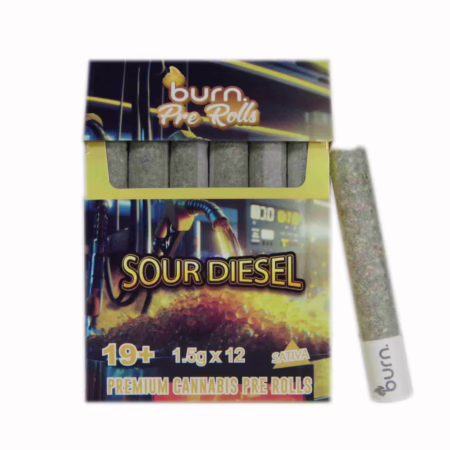 Burn Pre Roll 12 Pack - Sour Diesel