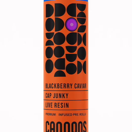 Cannons – Blackberry Caviar x Cap Junky Live Resin 2 Pack Pre-Roll (Indica)