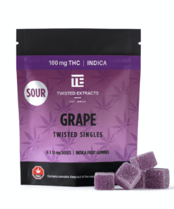 Twisted Extracts – Sour Grape Twisted Singles 160mg (Indica)