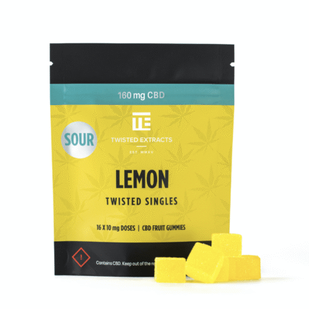 Twisted Extracts – Sour Lemon Twisted Singles 160mg (CBD)