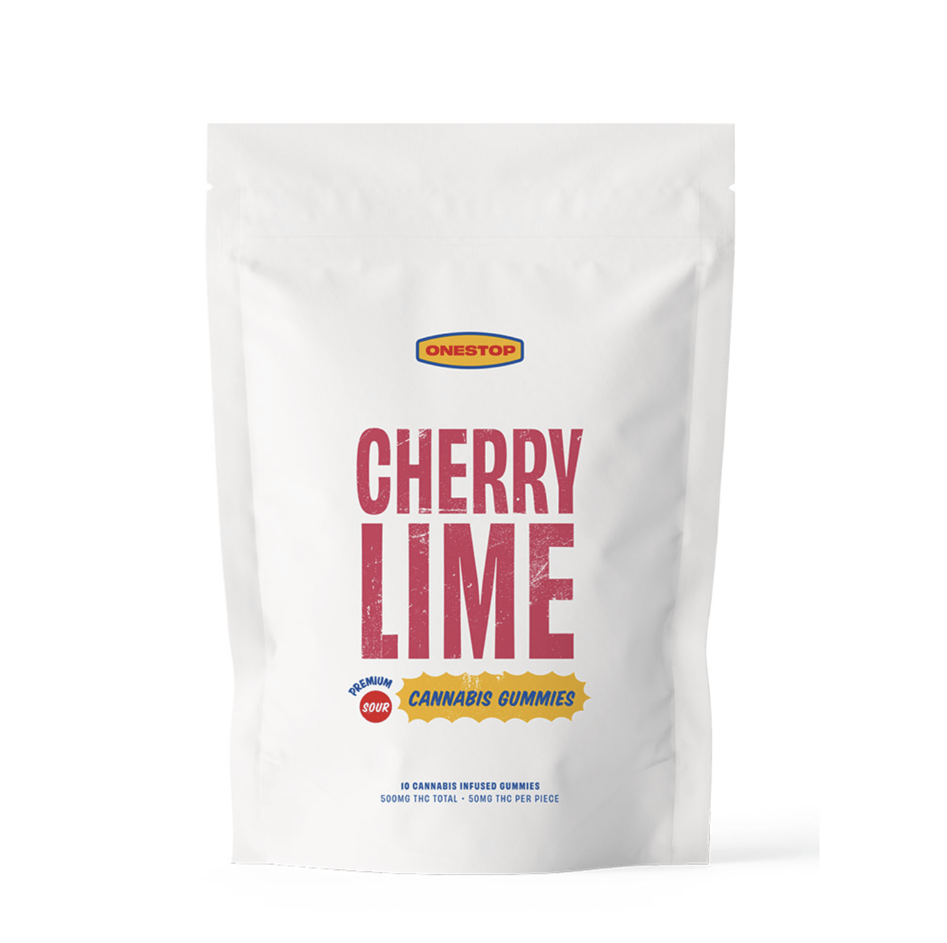 OneStop - Sour Cherry Lime Gummies 500mg