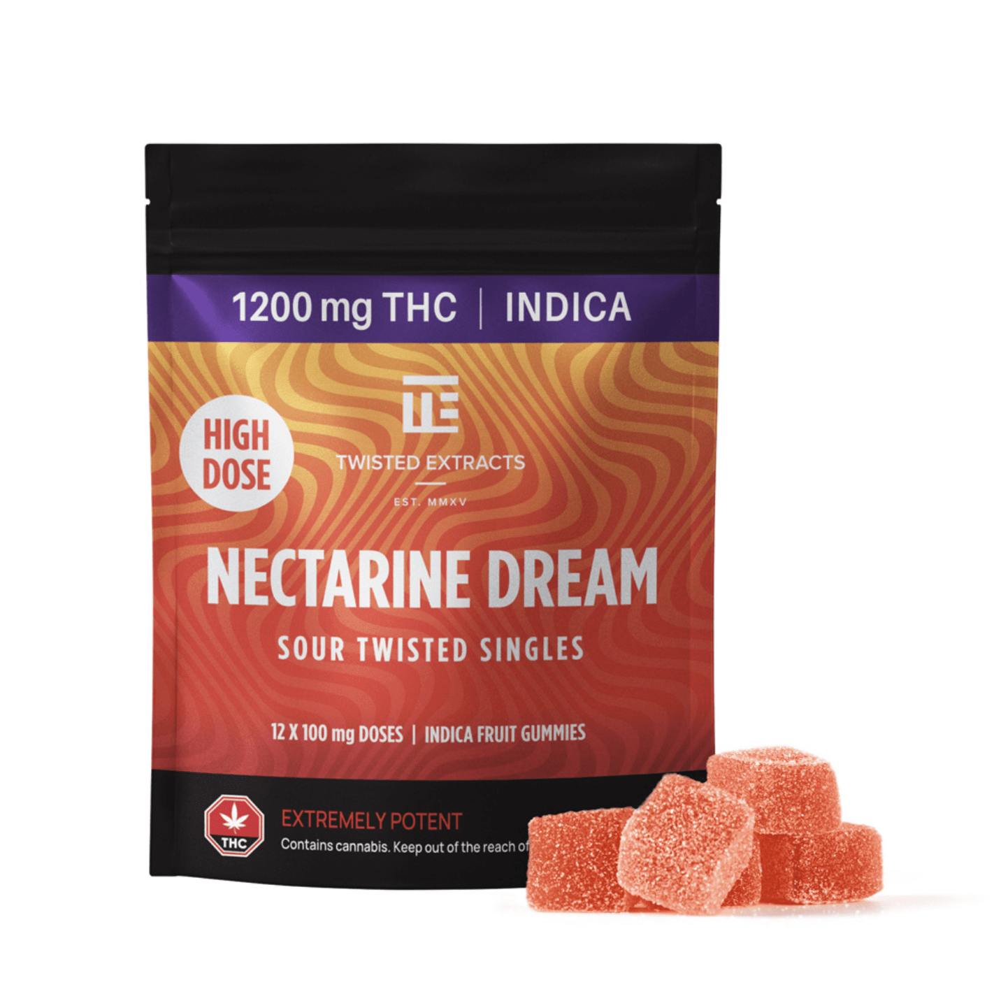 Twisted Extracts - Nectarine Dream Singles 1200mg (Indica)