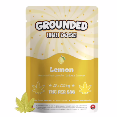 Grounded High Dose Leafs – Lemon 1000mg
