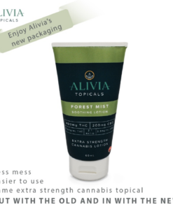 ALIVIA Soothing Lotion w/ Arnica CBD + THC – Forest Mist (2oz)