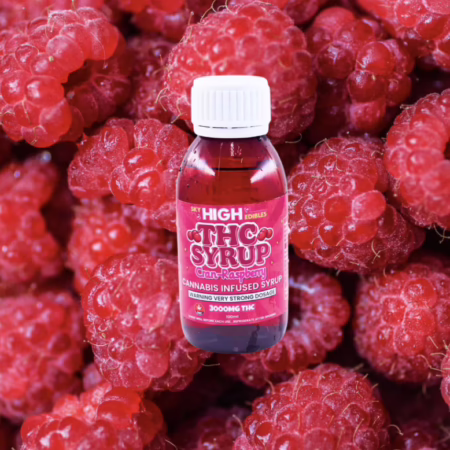 Sky High Edibles THC Syrup - Cran-Raspberry 3000mg