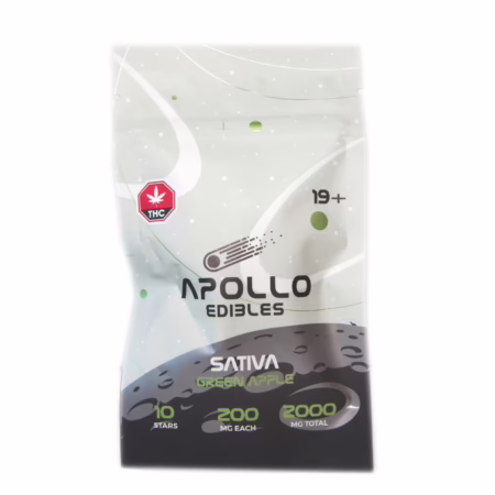 Apollo Edibles - Green Apple Shooting Stars 2000mg (Sativa)
