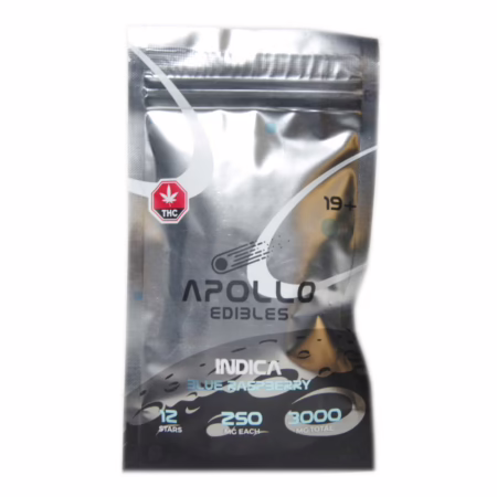 Apollo Edibles - Blue Raspberry Shooting Stars 3000mg (Indica)