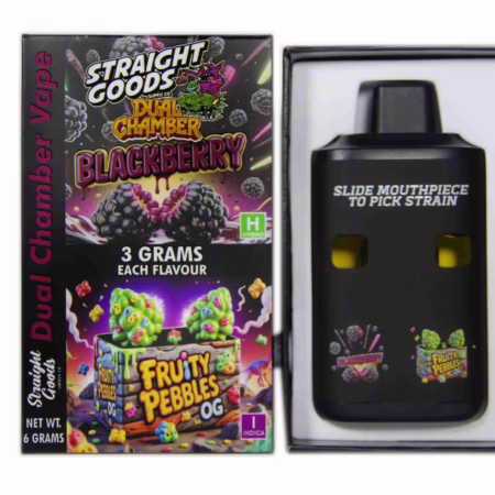 Straight Goods Dual Chamber Pen (6g) - Blackberry + Fruit Pebbles OG