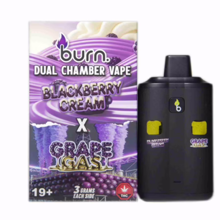 Burn Dual Chamber Pen 6g - Blackberry Cream (I) + Grape Gas (I)
