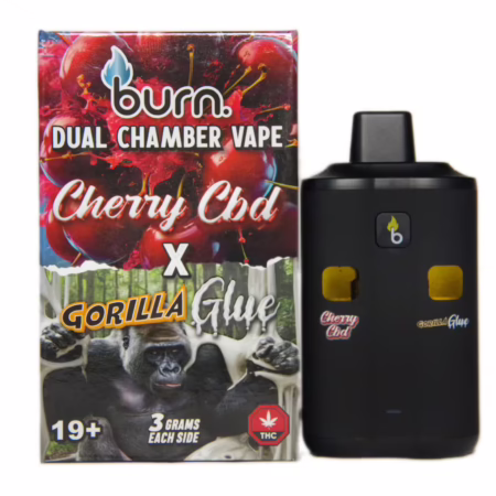 Burn Dual Chamber Pen 6g - Cherry CBD (H) + Gorilla Glue (H)