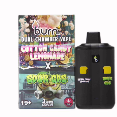 Burn Dual Chamber Pen 6g - Cotton Candy Lemonade (H) + Sour Gas (H)
