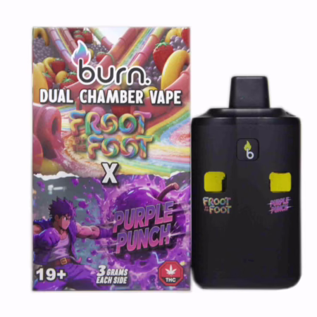 Burn Dual Chamber Pen 6g - Froot By The Foot (I) + Purple Punch (H)