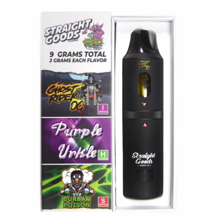 Straight Goods Triple Chamber Pen (9g) - Ghost Rider OG + Purple Urkle + Durban Poison