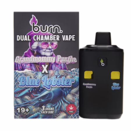 Burn Dual Chamber Pen 6g - Grandmommy Purple (I) + Blue Lobster (H)