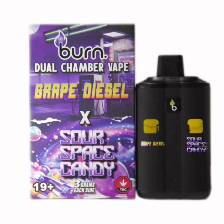 Burn Dual Chamber Pen 6g - Grape Diesel (H) + Sour Space Candy (H)