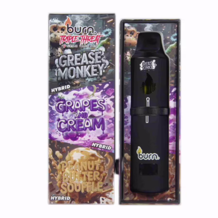 Burn Triple Threat Pen (9g) - Grease Monkey + Grapes and Cream + Peanut Butter Soufflé