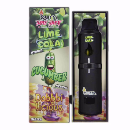 Burn Triple Threat Pen (9g) - Lime Cola + Cucumber + Dabbbilicious