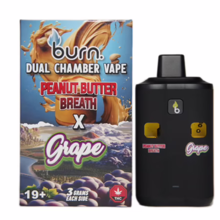 Burn Dual Chamber Pen 6g - Peanut Butter Breath (H) + Grape (H)