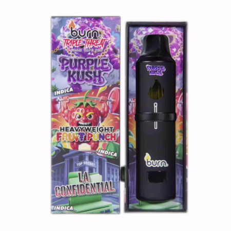 Burn Triple Threat Pen (9g) - Purple Kush + Heavyweight Fruit Punch + LA Confidential