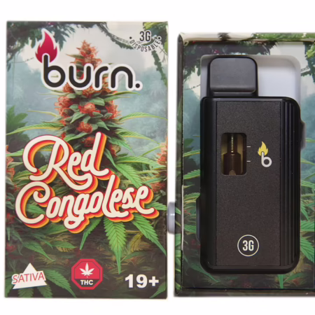 Burn Disposable Pen 3g - Red Congolese