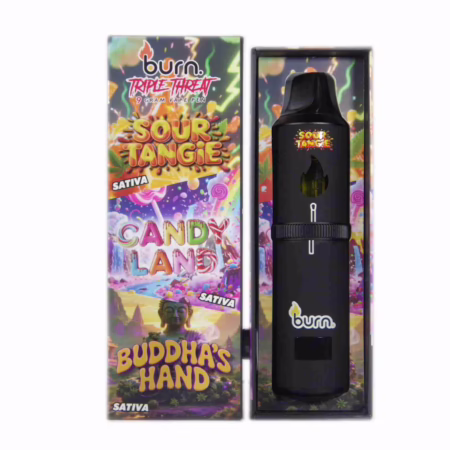 Burn Triple Threat Pen (9g) - Sour Tangie + Candyland + Buddha's Hand