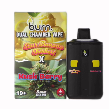 Burn Dual Chamber Pen 6g - Sour Banana Sherbert (H) + Kush Berry (I)