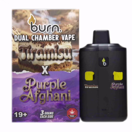 Burn Dual Chamber Pen 6g - Tiramisu (I) + Purple Afghani (I)