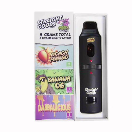 Straight Goods Triple Chamber Pen (9g) - Peach Mango + Banana OG + Dabbalicious