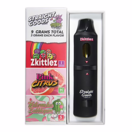 Straight Goods Triple Chamber Pen (9g) - Zkittlez + Pink Citrus + Watermelon Bubblegum