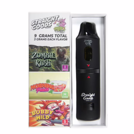 Straight Goods Triple Chamber Pen (9g) - Zombie Kush + Morning Punch + Bobby Wild