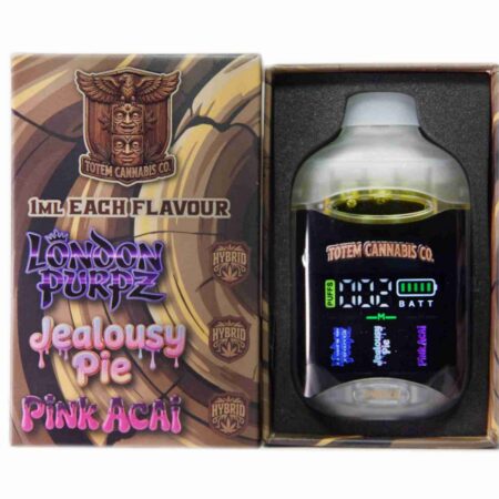 Totem Cannabis Co. Tri Chamber Vape - London Purpz + Jealousy Pie + Pink Acai (3 x 1 Gram)