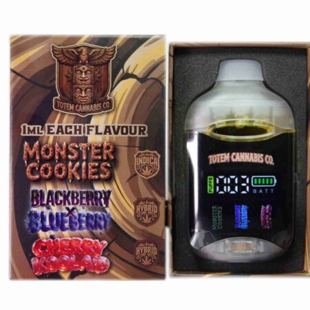 Totem Cannabis Co. Tri Chamber Vape - Monster Cookies + Blackberry x Blueberry + Cherry Kool Aid (3 x 1 Gram)