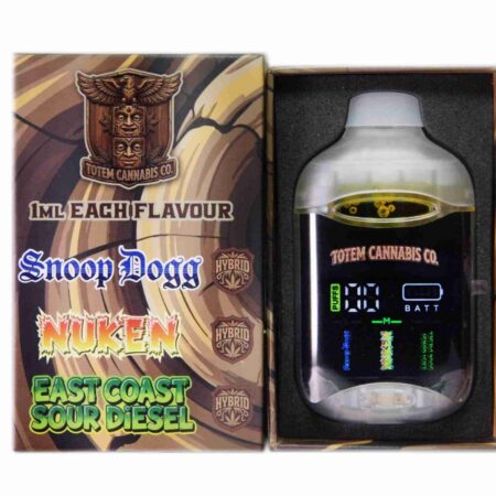 Totem Cannabis Co. Tri Chamber Vape - Snoop Dogg + Nuken + East Coast Sour Diesel (3 x 1 Gram)