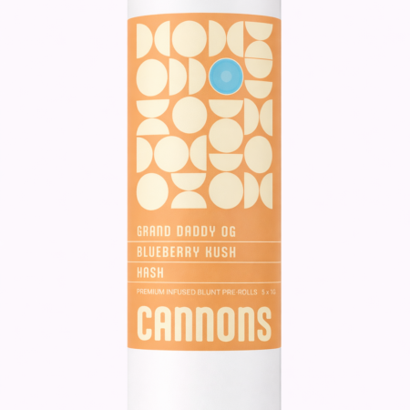 Cannons – Grand Daddy OG x Blueberry Kush Premium Hash 2 Pack Pre-Roll (Indica)